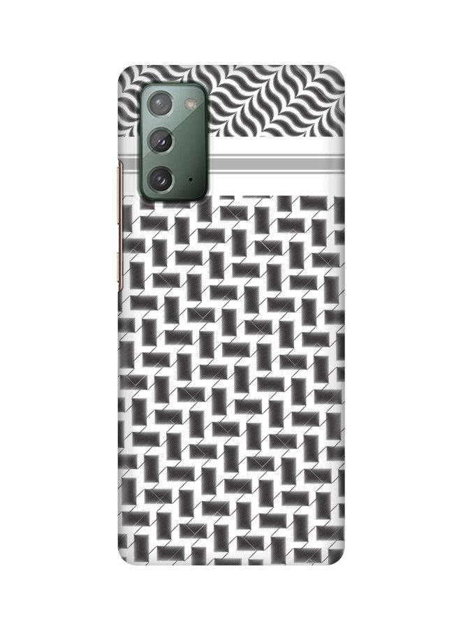 Stylizedd Shemag Printed Protective Case Cover For Samsung Galaxy Note 20 Black/White