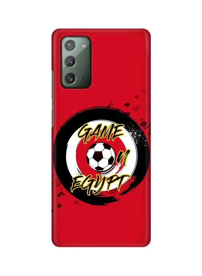Stylizedd Game On Egypt Printed Protective Case Cover For Samsung Galaxy Note 20 Red/Black/White