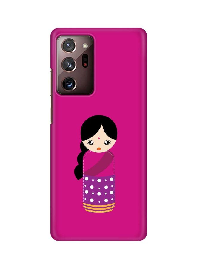 Stylizedd Snap Classic Series Indian Doll Printed Case Cover For Samsung Galaxy Note 20 Ultra Purple/Beige/Black - Image 1