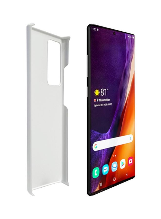 ستايلايزد غطاء حماية من سلسلة سناب كلاسيك بطبعة عبارة "Live Die Dubai"لهاتف سامسونج جالاكسي نوت 20 ألترا أبيض/أزرق/وردي - Image 2