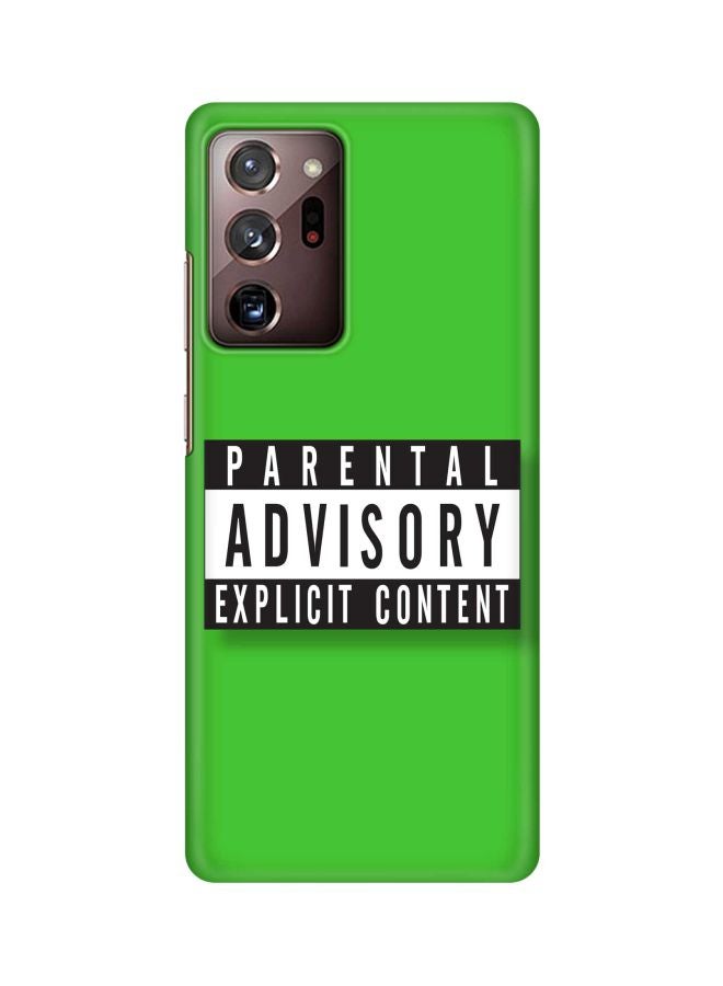 Stylizedd Snap Classic Series Explicit Content Printed Case Cover For Samsung Galaxy Note 20 Ultra Green/Black/White