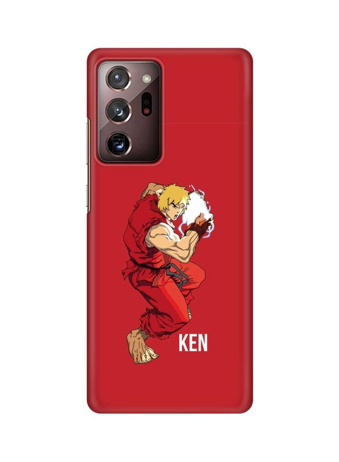 Stylizedd Snap Classic Series Street Fighter Printed Case Cover For Samsung Galaxy Note 20 Ultra Red/Beige/Yellow - Image 1