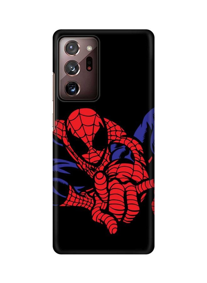 Stylizedd Snap Classic Series Spidey In Air Printed Case Cover For Samsung Galaxy Note 20 Ultra Black/Red/Purple