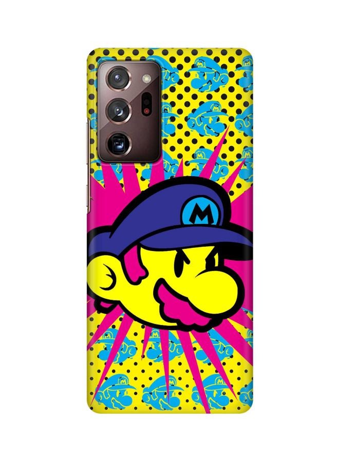 Stylizedd Snap Classic Series Pop Mario Printed Case Cover For Samsung Galaxy Note 20 Ultra Yellow/Blue/Pink - Image 1