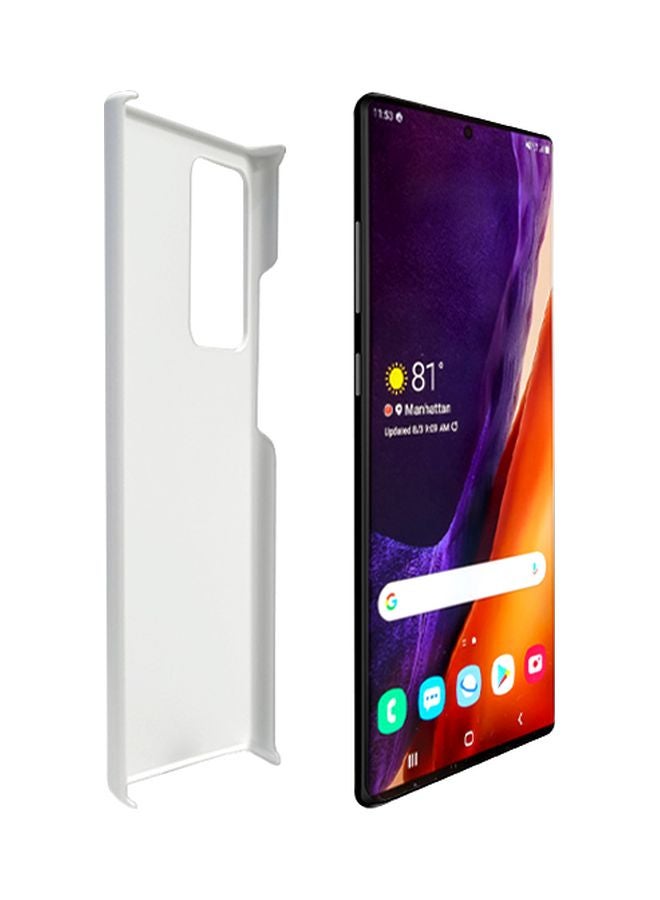 Stylizedd Snap Classic Series Flowers Printed Case Cover For Samsung Galaxy Note 20 Ultra Purple/Yellow/Blue - Image 2