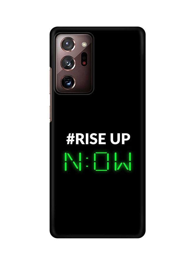 Stylizedd Snap Classic Series Rise Up Printed Case Cover For Samsung Galaxy Note 20 Ultra Black/White/Green
