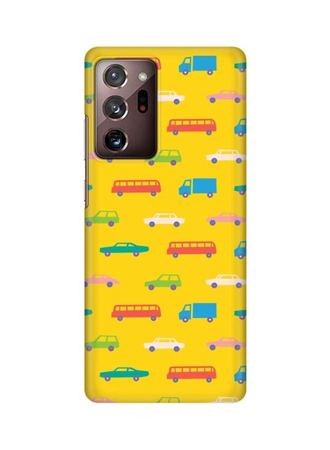 Snap Classic Series Opposite Traffic Printed Case Cover For Samsung Galaxy Note20 Ultra Yellow/Red/Blue