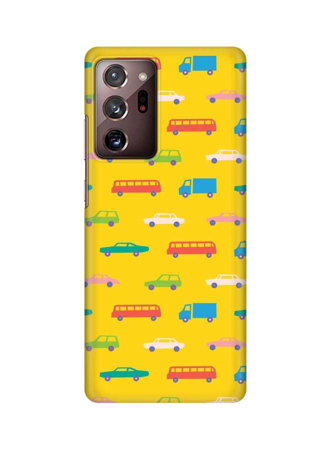 Snap Classic Series Opposite Traffic Printed Case Cover For Samsung Galaxy Note20 Ultra Yellow/Red/Blue
