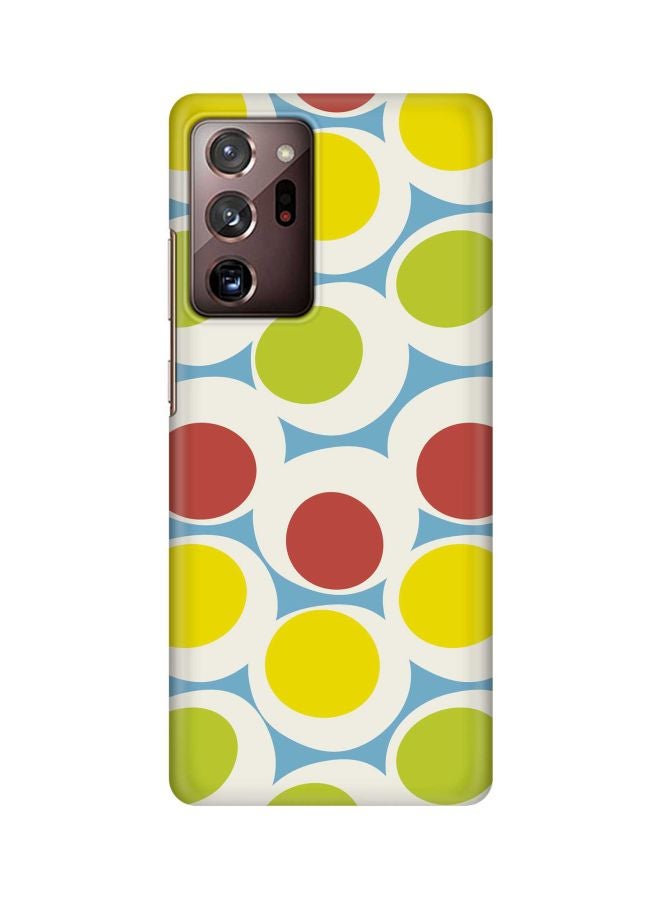 Stylizedd Snap Classic Series 70's Bubble Printed Case Cover For Samsung Galaxy Note 20 Ultra Blue/Yellow/Green