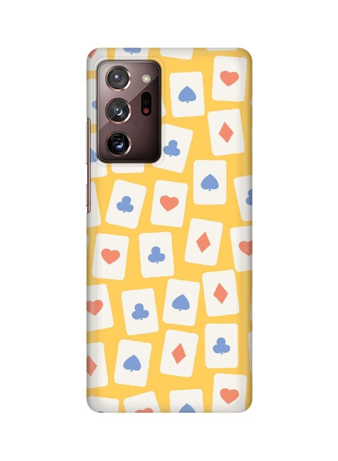 Stylizedd Classic Series Card Spread Printed Case For Samsung Galaxy Note 20 Ultra Beige/White/Blue  - Image 1