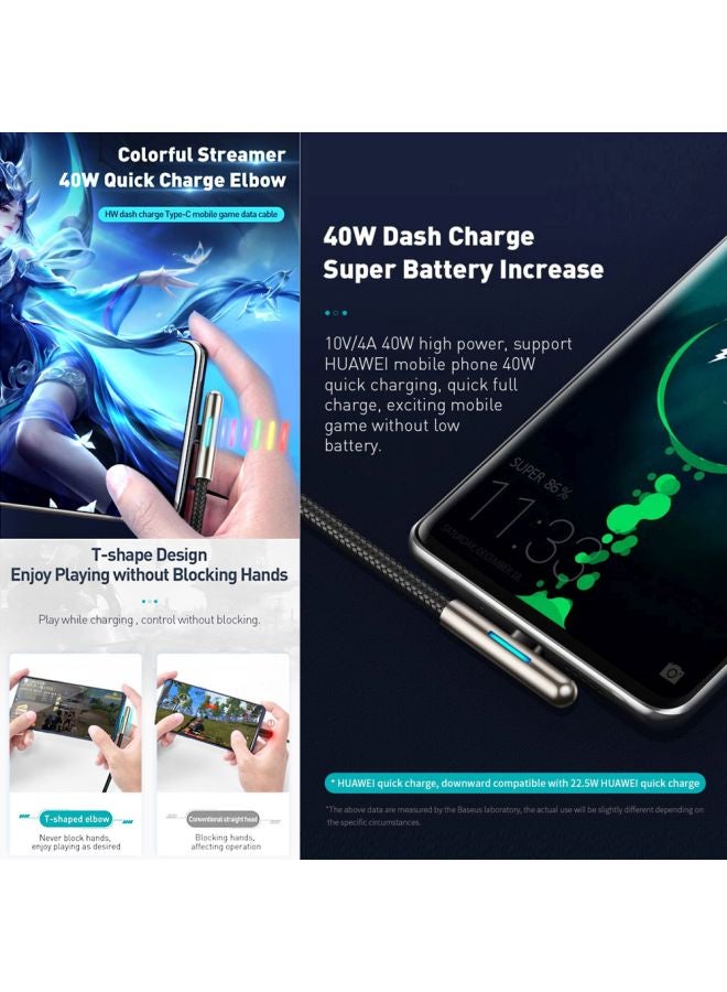 Baseus USB Data Charging Cable Black - Image 4