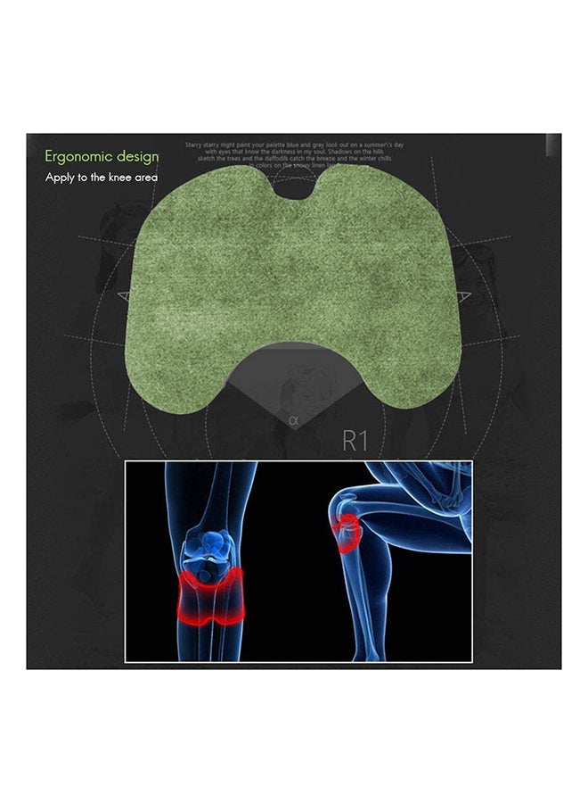 12 قطعة من لاصقات للركبة لتخفيف الألم، لاصقات من مستخلص الشيح الدودي للركبة والمفاصل، تخفف التهاب المفاصل وآلام الركبة وعرق النسا - Image 4