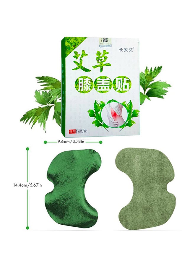 12 قطعة من لاصقات للركبة لتخفيف الألم، لاصقات من مستخلص الشيح الدودي للركبة والمفاصل، تخفف التهاب المفاصل وآلام الركبة وعرق النسا - Image 5