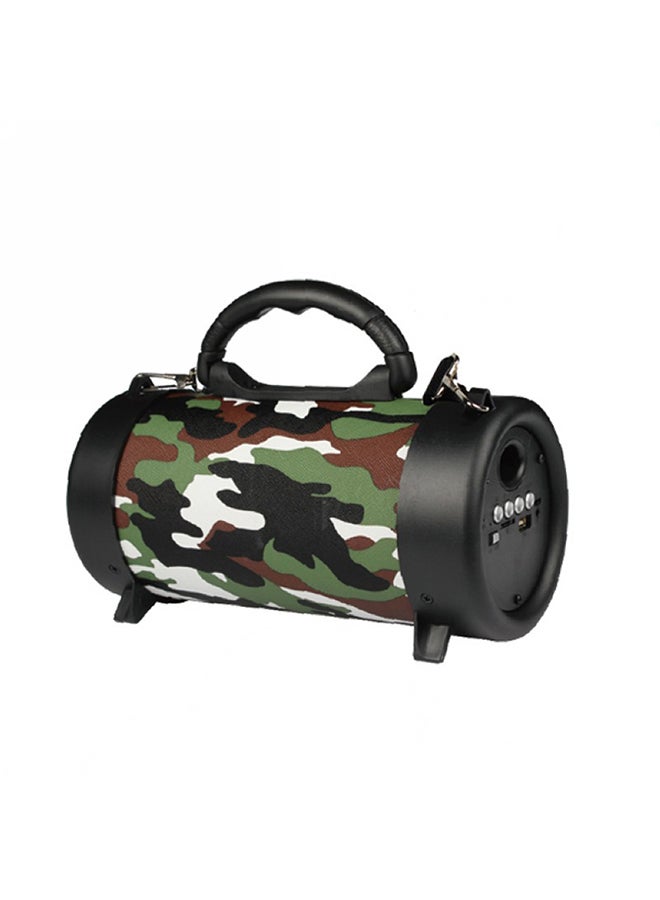Portable BT Speaker Outdoor Wireless Bass Subwoofer Multifunctional Sound Box with Mic Camouflage - Image 3