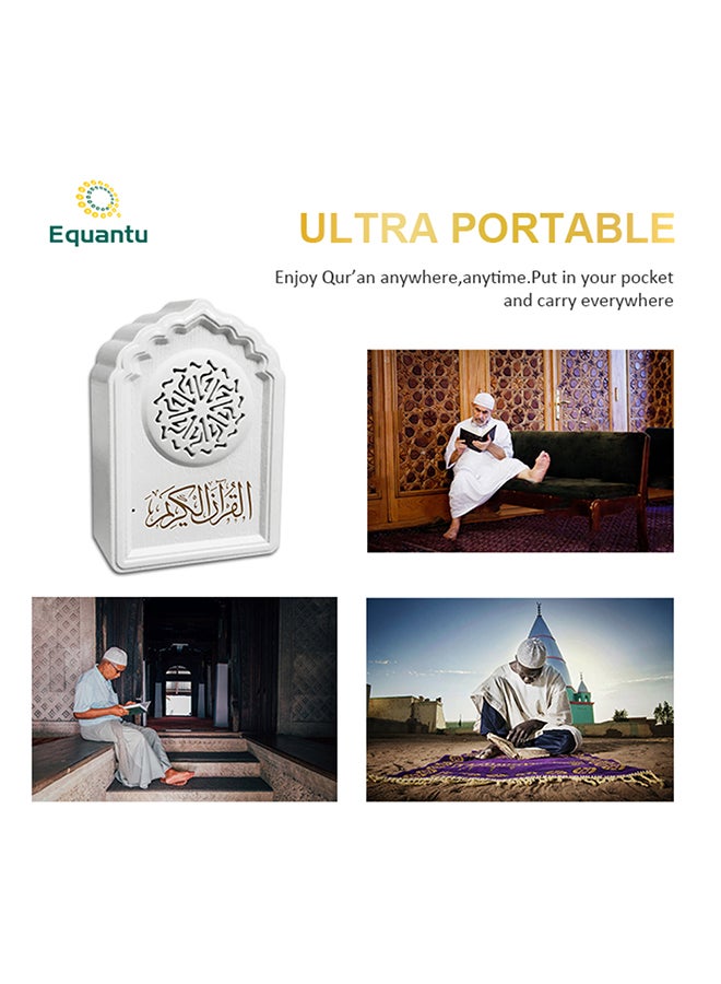 Generic QB818 2020 New Style Muslim Quran Speaker 8GB Rechargeable BT Connection Remote Control Player White  - Image 5