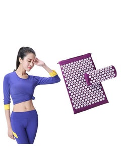 Generic Acupuncture Cushion Spike Yoga Massage Mat Pads Head With Massage Pillow  - Image 5