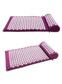 Generic Acupuncture Cushion Spike Yoga Massage Mat Pads Head With Massage Pillow  - Image 2