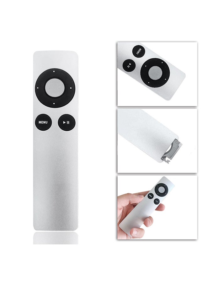 Generic - Smart Replacement Remote Control for Apple TV Mini Size TV Remote Controller Easy to Grab Silver Silver - Image 1
