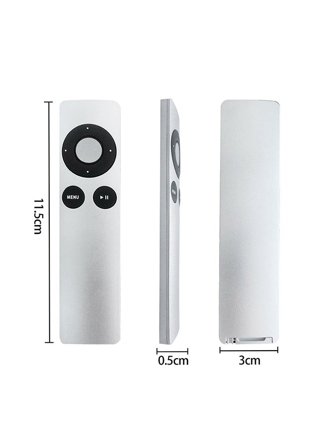 Generic - Smart Replacement Remote Control for Apple TV Mini Size TV Remote Controller Easy to Grab Silver Silver - Image 1