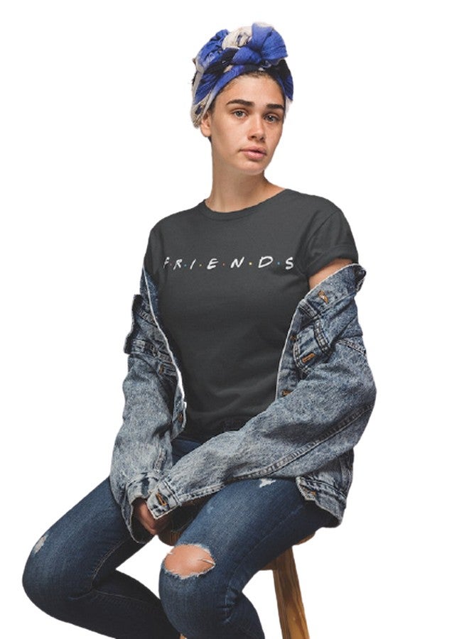 Atiq Friends Cotton T-Shirt Black - Image 2