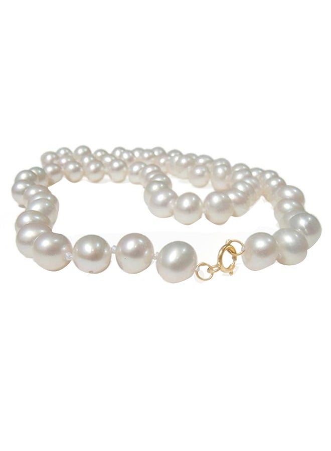 Vera Perla - 18 Karat Gold Genuine Pearl Jewellery Set - Image 1