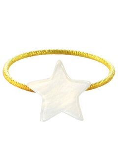 Vera Perla 18 Karat Gold Star Design Mother Of Pearl Ring  - Image 1