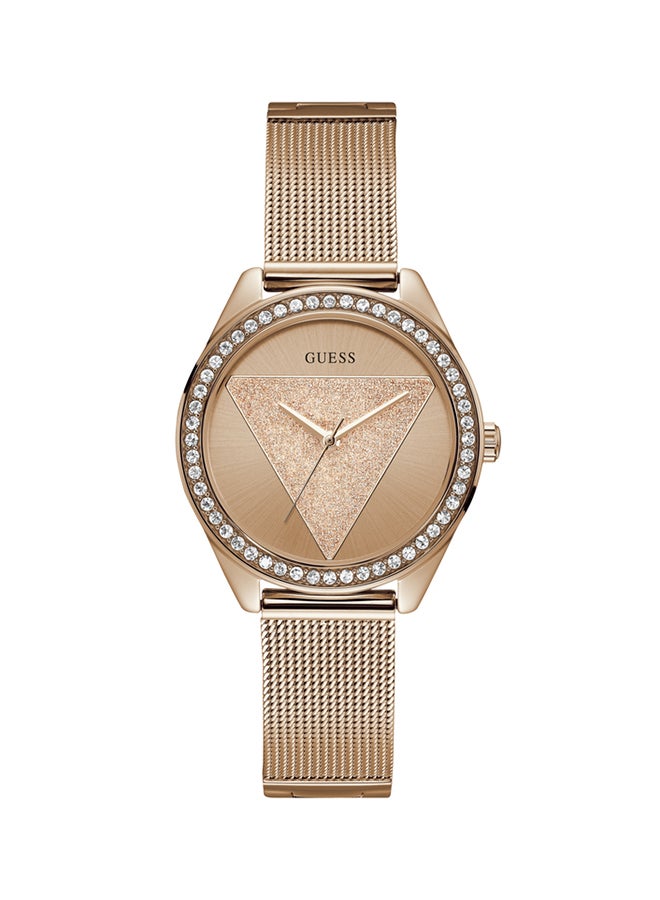 GUESS - Women's Tri Glitz Stone Studded Analog Watch W1142L4 - Image 1
