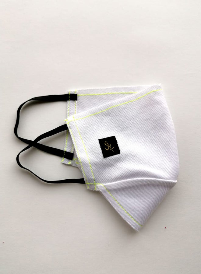 Sana'a Kayum Reusable Face Mask White Small  - Image 2