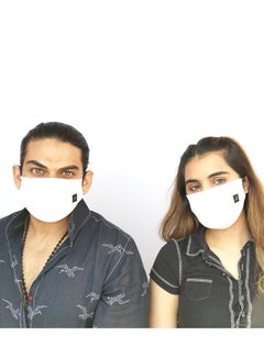 Sana'a Kayum Reusable Face Mask White Small  - Image 3