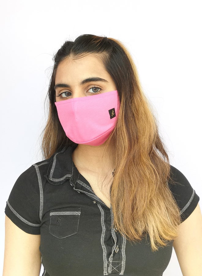 Sana'a Kayum Reusable Face Mask Pink Bubble Gum Medium - Image 3