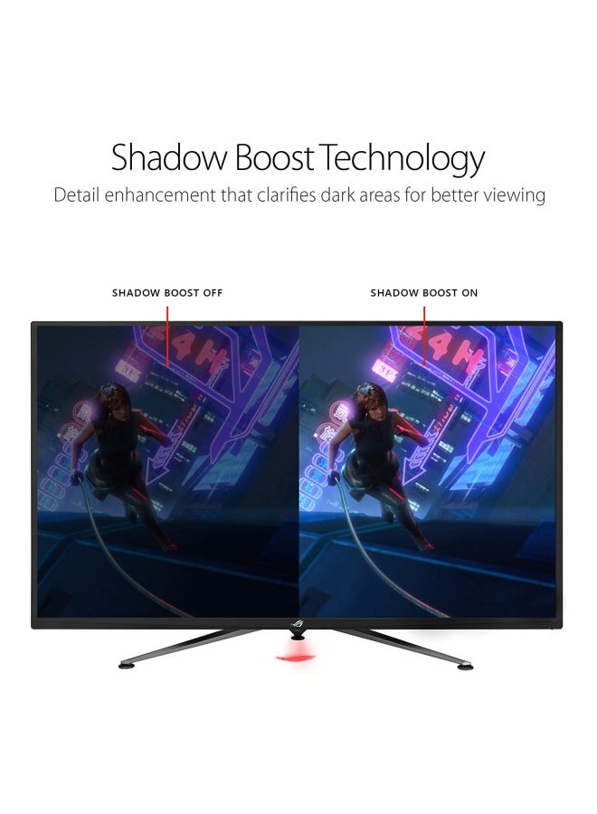 ASUS - 43-Inch ROG Strix 4K 120hz Gaming Monitor, Shadow Boost Non-Glare Eye Care Black - Image 1