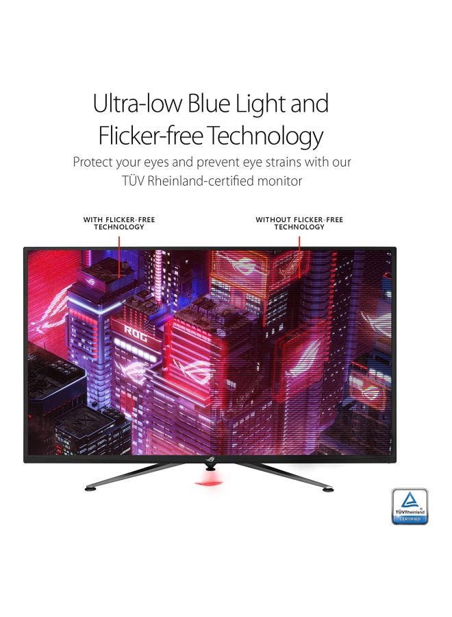 ASUS - 43-Inch ROG Strix 4K 120hz Gaming Monitor, Shadow Boost Non-Glare Eye Care Black - Image 1