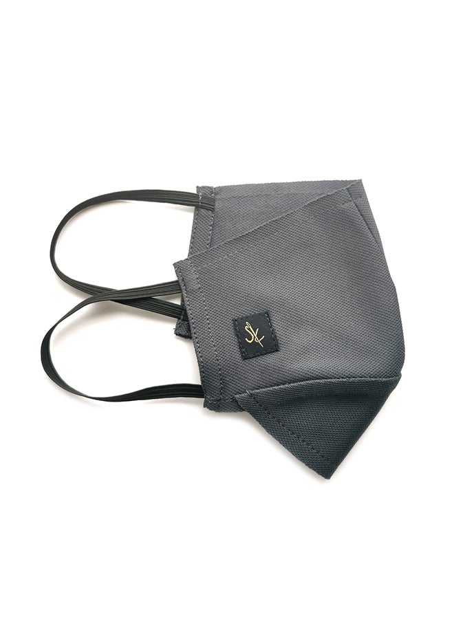 Sana'a Kayum - Reusable Face Mask Dark Grey Medium - Image 1
