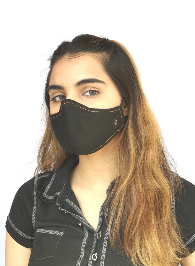 Sana'a Kayum Reusable Face Mask Black Small  - Image 3