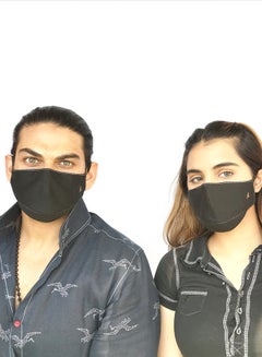 Sana'a Kayum Reusable Face Mask Black Large  - Image 3