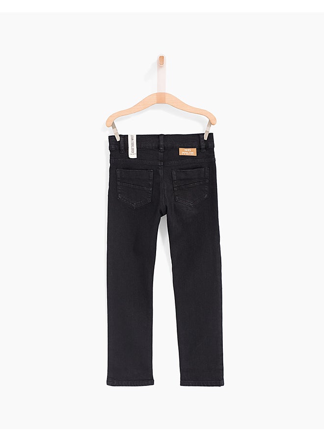 إيكس بنطال جينز أساسي من القطن أسود - Image 2