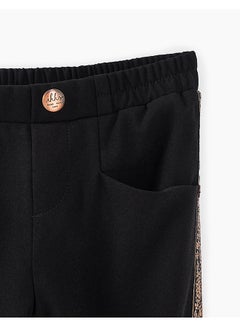 IKKS Side Stripe Trousers Black  - Image 3