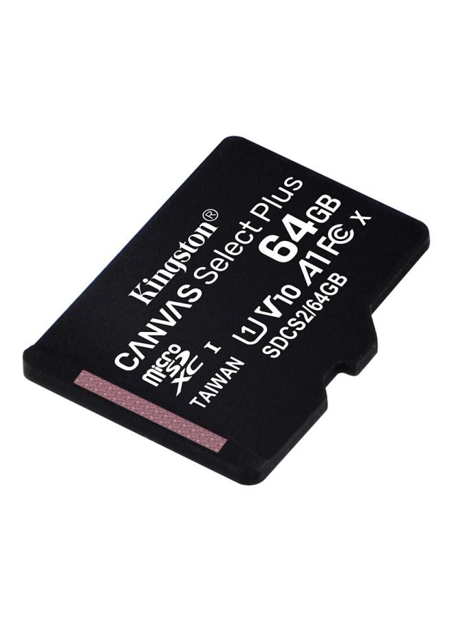 كينغستون - بطاقة ذاكرة مايكرو SD UHS-1 كانفاس سيليكت بلس 64 GB - Image 1