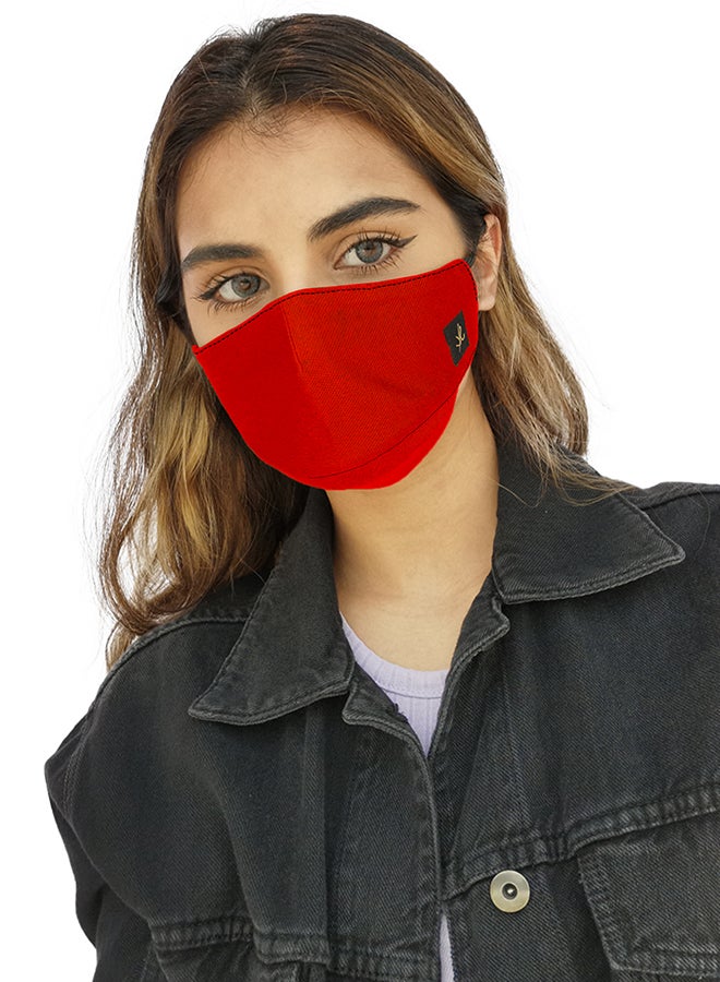 Sana'a Kayum Reusable Face Mask Warm Red Large - Image 3