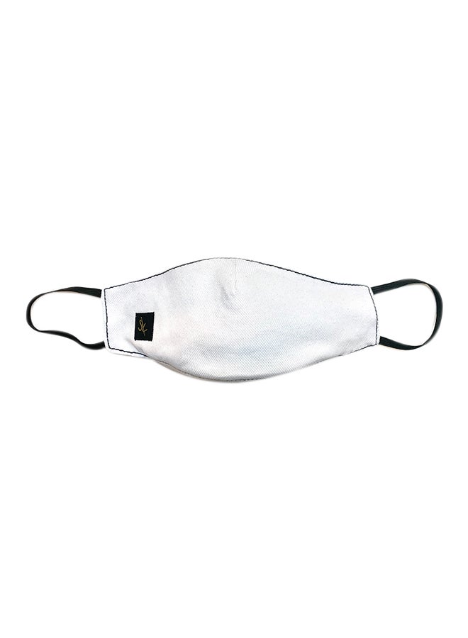 Sana'a Kayum - Reusable Face Mask White Large - Image 1