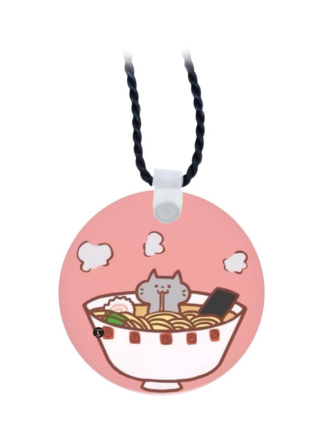 Cat With Noodles Printed Pendant Necklace - v1601024492/N40328610A_1