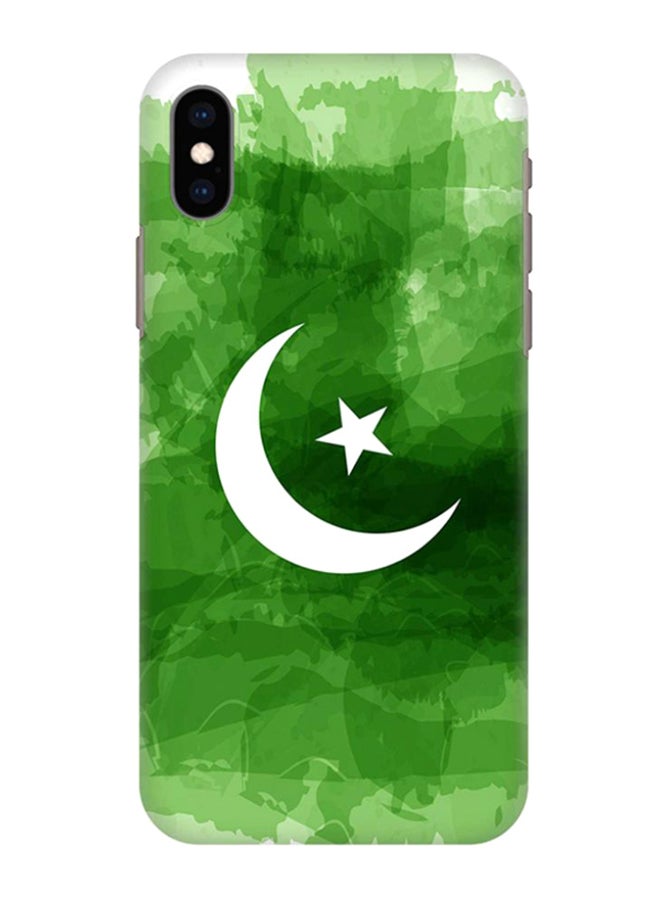 Stylizedd Protective Case Cover For Apple iPhone XS Max White/Green