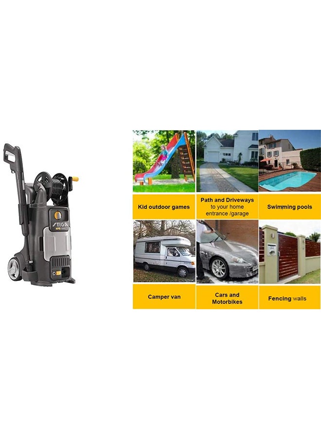 Stiga Electric High Pressure Washer 1800W 135 Bar Black/Grey/Yellow  - Image 4