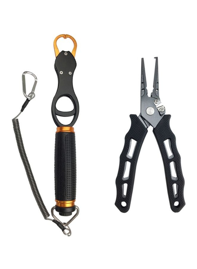 LIXADA - Aluminum Fish Lip Gripper With Fishing Pliers Gripper(290x45), Pliers(185x58) - Image 1