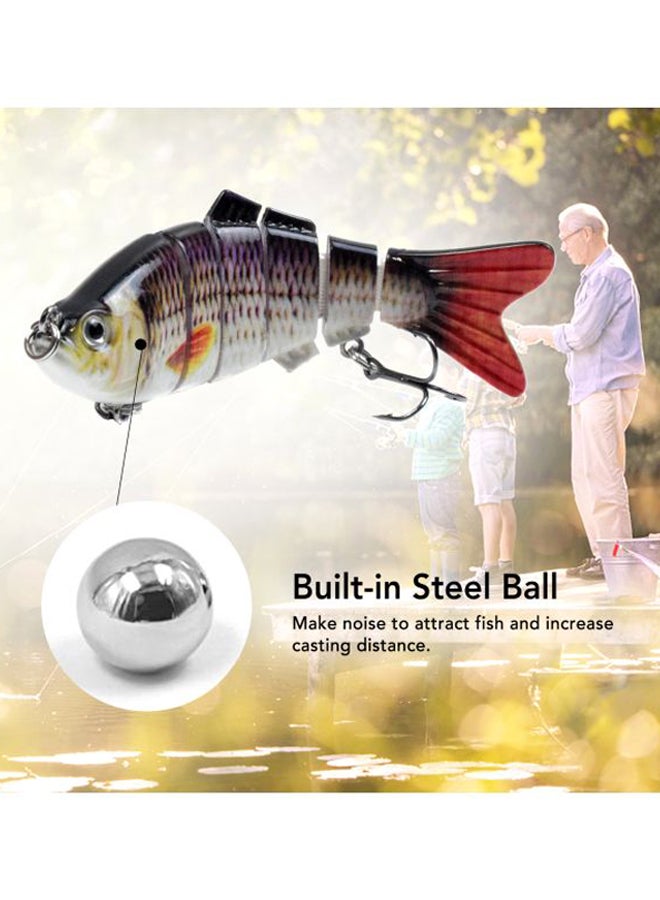 LIXADA - 5-Piece 6 Segment Bass Fishing Lure Set 4inch - Image 1