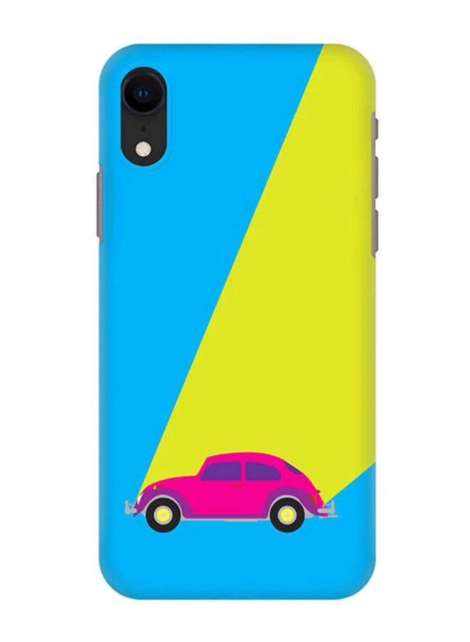 Retro Bug Blue Printed Protective Case Cover For Apple iPhone XR Blue/Yellow/Pink