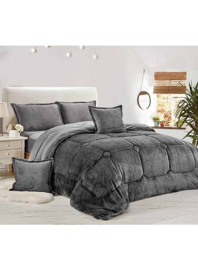 Moon 6-Piece Double Face Comforter Set Combination Light Grey - Image 1
