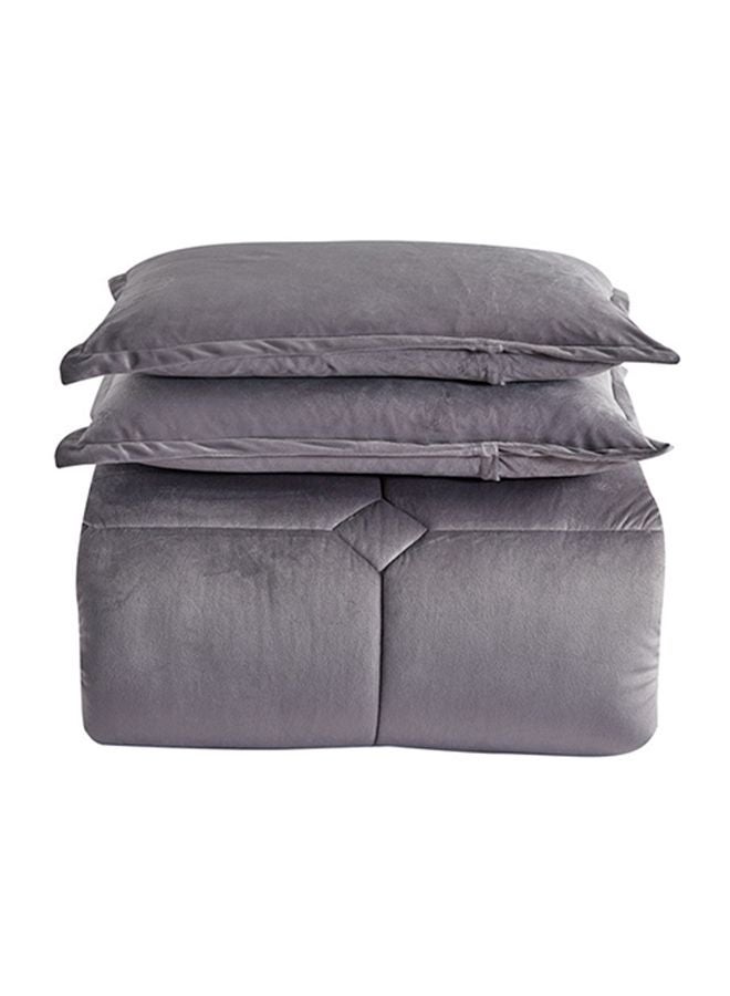 Moon 6-Piece Double Face Comforter Set Combination Light Grey - Image 2