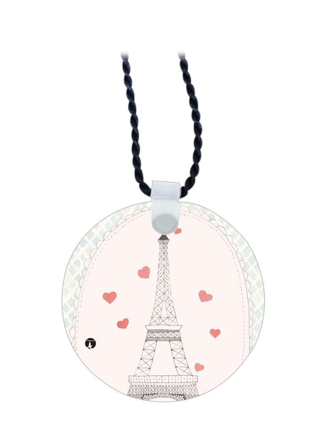 BP - Eiffel Tower Printed Pendant Necklace - Image 1
