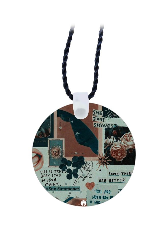 BP She Just Shine Printed Pendent Necklace